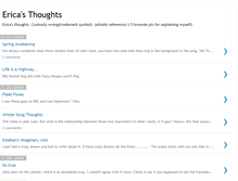 Tablet Screenshot of ericas-thoughts.blogspot.com