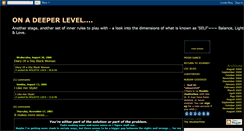 Desktop Screenshot of deeperlevel1.blogspot.com