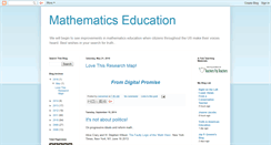 Desktop Screenshot of improvingmathed.blogspot.com