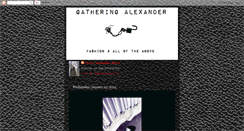 Desktop Screenshot of gatheringalexander.blogspot.com