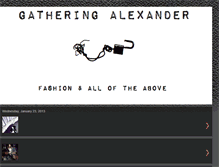Tablet Screenshot of gatheringalexander.blogspot.com