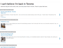 Tablet Screenshot of icantbelieveimbackintoronto.blogspot.com