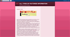 Desktop Screenshot of factoriesinfo.blogspot.com