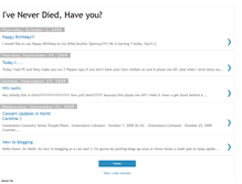 Tablet Screenshot of iveneverdied.blogspot.com