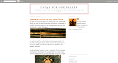 Desktop Screenshot of oneplayerdnd.blogspot.com