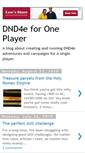 Mobile Screenshot of oneplayerdnd.blogspot.com