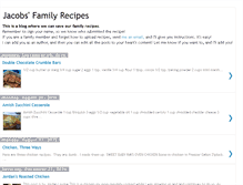 Tablet Screenshot of jacobsfamilyrecipes.blogspot.com