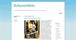 Desktop Screenshot of bollyworldbits.blogspot.com