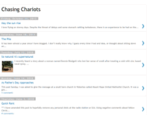 Tablet Screenshot of chasingchariots.blogspot.com