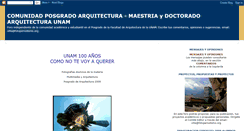 Desktop Screenshot of comunidadposgradoarquitectura.blogspot.com