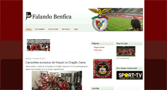 Desktop Screenshot of falandobenfica.blogspot.com