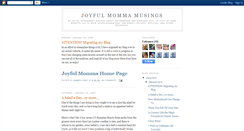 Desktop Screenshot of joyfulmomma.blogspot.com