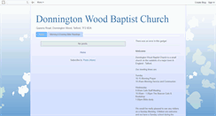 Desktop Screenshot of donningtonwoodbaptistchurch.blogspot.com