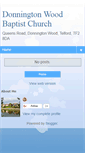 Mobile Screenshot of donningtonwoodbaptistchurch.blogspot.com