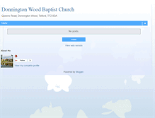Tablet Screenshot of donningtonwoodbaptistchurch.blogspot.com