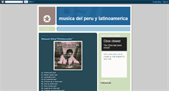 Desktop Screenshot of musicadelperuylatinoamerica.blogspot.com