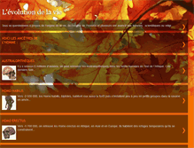 Tablet Screenshot of evolutiondelavie.blogspot.com