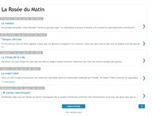 Tablet Screenshot of larosedumatin.blogspot.com