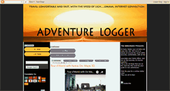 Desktop Screenshot of adventurelogger.blogspot.com