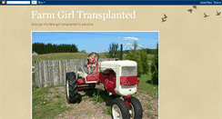 Desktop Screenshot of farmgirltransplant.blogspot.com