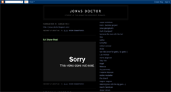 Desktop Screenshot of jonasdoctor.blogspot.com