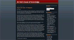 Desktop Screenshot of mrhathouse.blogspot.com
