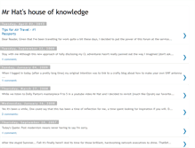 Tablet Screenshot of mrhathouse.blogspot.com