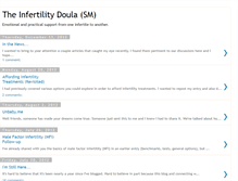 Tablet Screenshot of infertilitydoula.blogspot.com