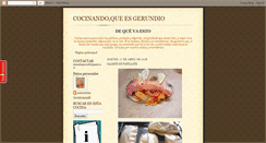 Desktop Screenshot of cocinandoquesgerundio.blogspot.com