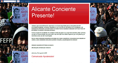 Desktop Screenshot of alicanteconciente.blogspot.com