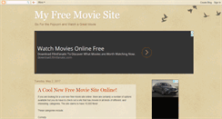 Desktop Screenshot of myfreemoviesite.blogspot.com