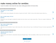 Tablet Screenshot of makemoneyonlinefornewbies.blogspot.com