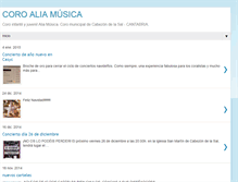 Tablet Screenshot of coroaliamusica.blogspot.com