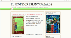 Desktop Screenshot of elprofesorespantapajaros.blogspot.com