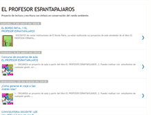 Tablet Screenshot of elprofesorespantapajaros.blogspot.com