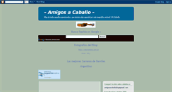 Desktop Screenshot of amigosacaballo.blogspot.com