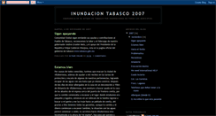 Desktop Screenshot of inundaciontabasco2007.blogspot.com