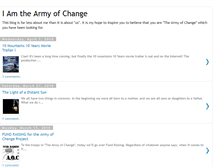 Tablet Screenshot of iamthearmyofchange.blogspot.com