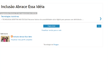 Tablet Screenshot of inclusaoabraceessaideia.blogspot.com