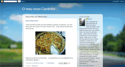 Desktop Screenshot of omeunovocantinho.blogspot.com