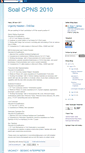 Mobile Screenshot of daftarsoalcpns2010.blogspot.com