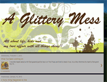 Tablet Screenshot of aglitterymess.blogspot.com