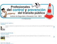 Tablet Screenshot of profesionalesdeltransito.blogspot.com