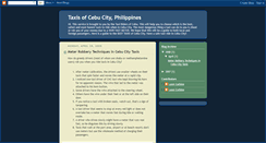 Desktop Screenshot of cebu-taxis.blogspot.com