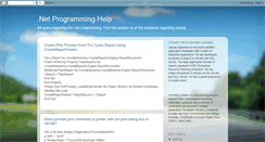 Desktop Screenshot of netprogramminghelp.blogspot.com