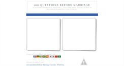 Desktop Screenshot of 100-questions-before-marriage.blogspot.com