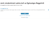 Tablet Screenshot of egeszsegesreggeli.blogspot.com