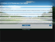 Tablet Screenshot of coisasestranha.blogspot.com