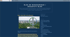 Desktop Screenshot of bioseguridad.blogspot.com