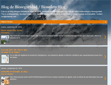 Tablet Screenshot of bioseguridad.blogspot.com